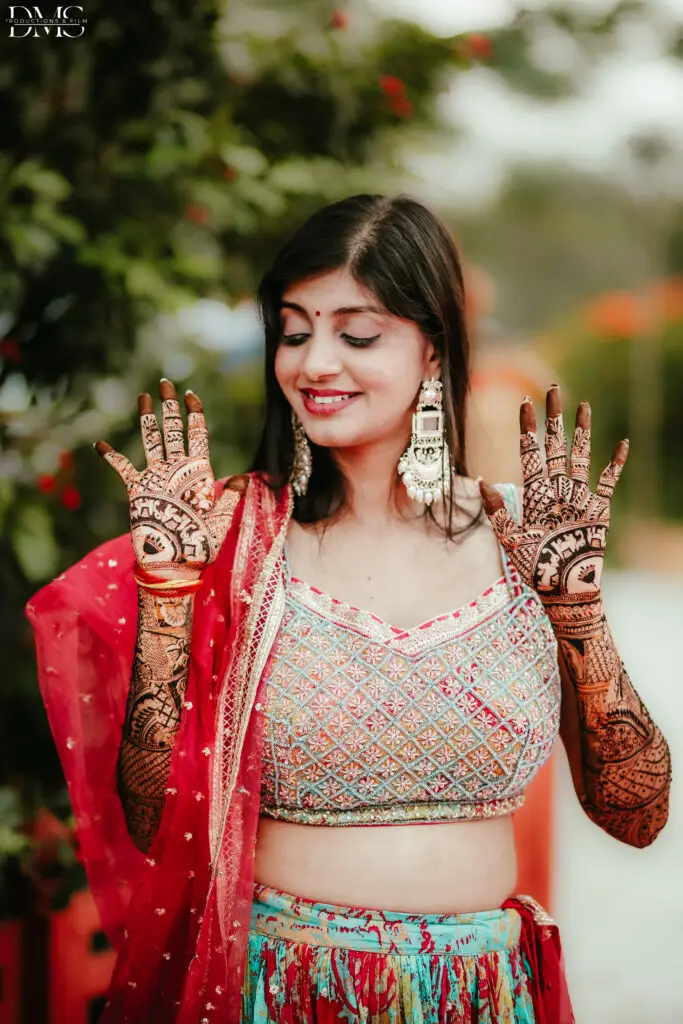 Mehndi photography of Bride in Hyderabad