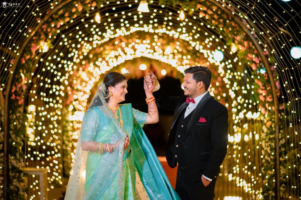 Bhubaneswar wedding photography of bride and groom looking at each ohter while smiling